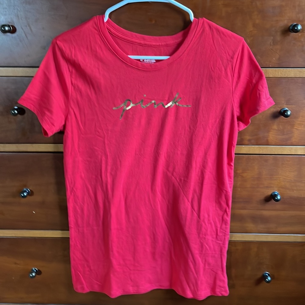 Vs Pink red pepper crew tee - Picture 4 of 7